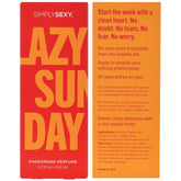 Simply Sexy Lazy Sunday (0.3 Oz) – Pheromone Perfume Default Title Perfume Spray